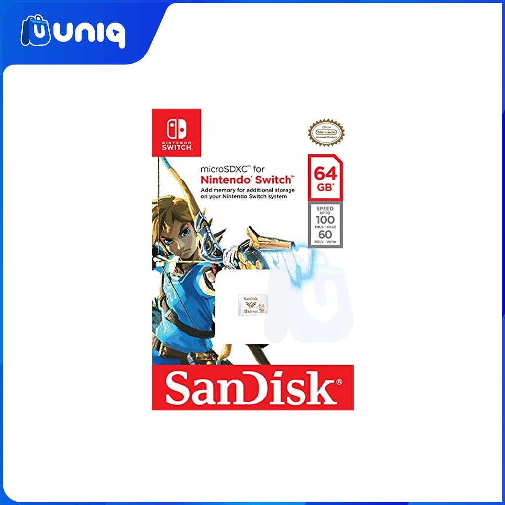 SanDisk Nintendo®-Licensed Memory Card For Nintendo Switch™ ~ 64GB (SDSQXAT-064G-GN3ZN)