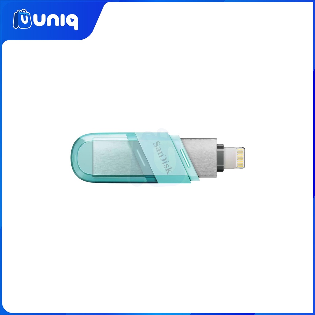 SanDisk iXpand Flash Drive Flip ~ 128GB - MINT GREEN (SDIX90N)