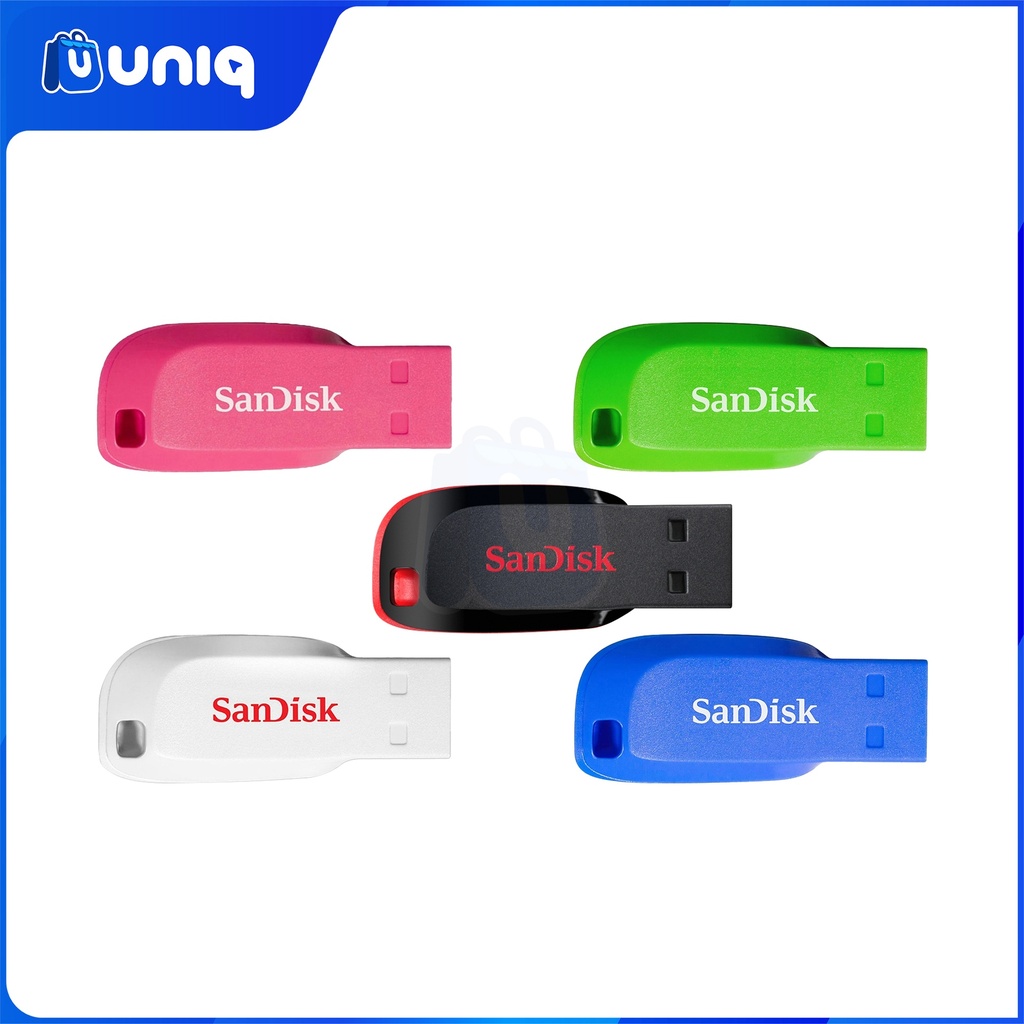SanDisk Cruzer Blade 16GB USB 2.0 Flash Drive (SET OF 5 COLORS)
