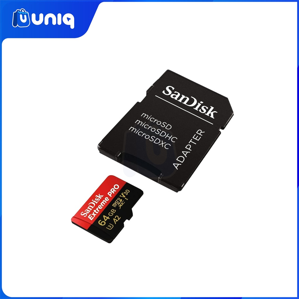 SanDisk Extreme PRO microSD UHS-I Card with Adapter ~ 64GB (SDSQXCU)