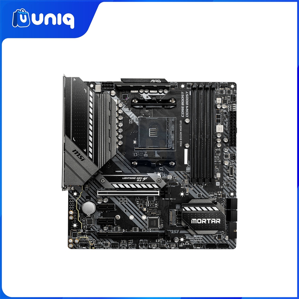 MSI MAG B550M MORTAR Micro-ATX Gaming Motherboard
