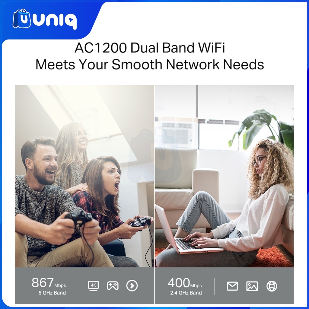 TP-Link Archer C64 AC1200 Wireless MU-MIMO WiFi Router