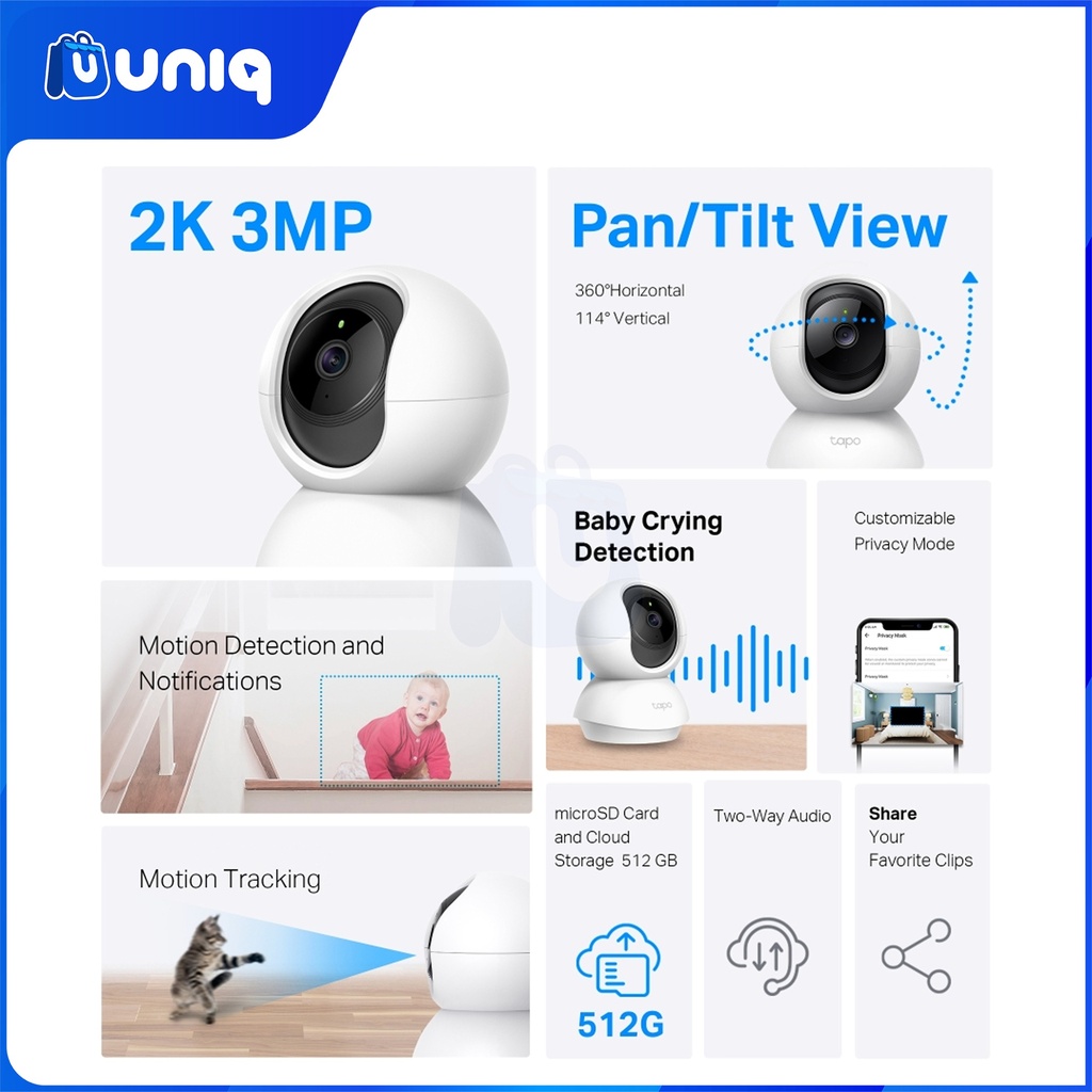 TP-Link Tapo TC71 Pan/Tilt Home Security Wi-Fi Camera