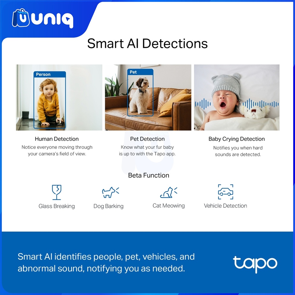 TP-Link Tapo TC72 Pan/Tilt AI Home Security Wi-Fi Camera