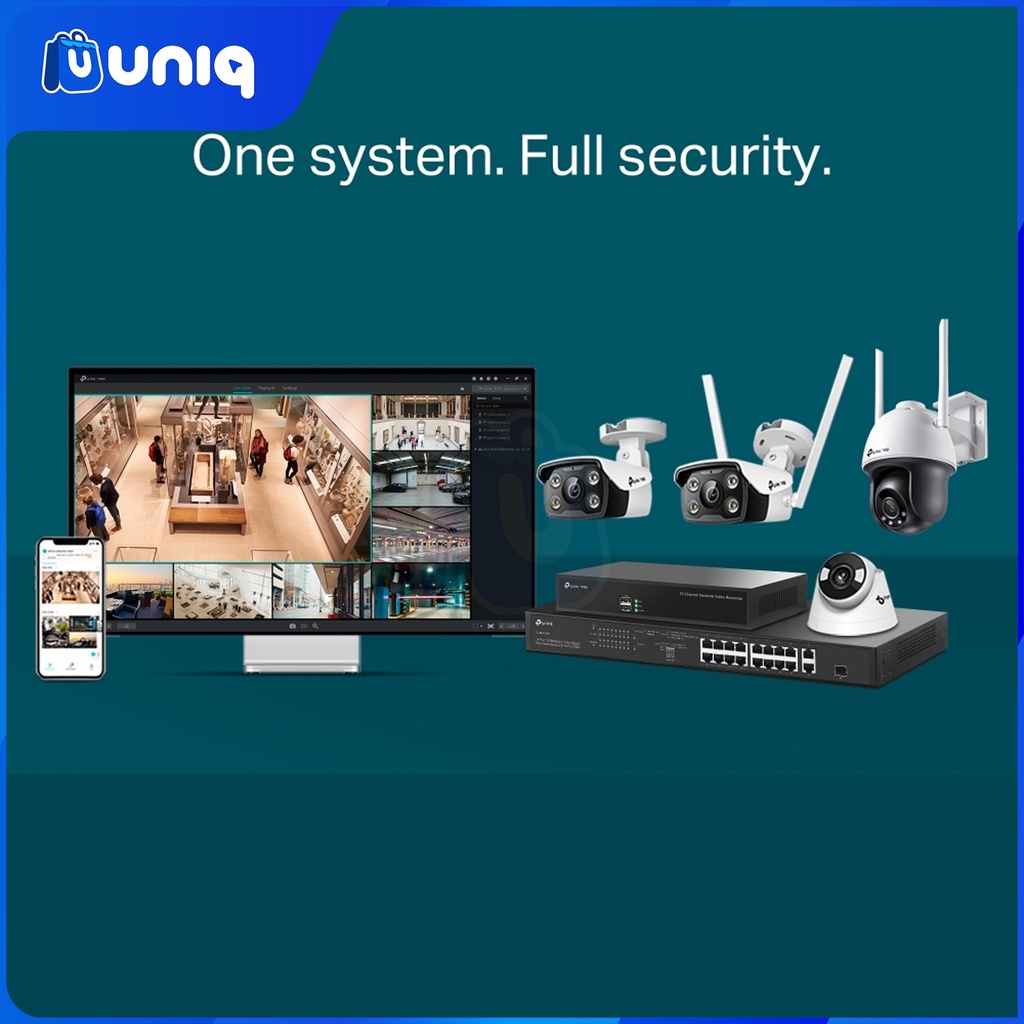 TP-Link VIGI C440-W (4mm) 4MP Full-Color Wi-Fi Turret Network Camera