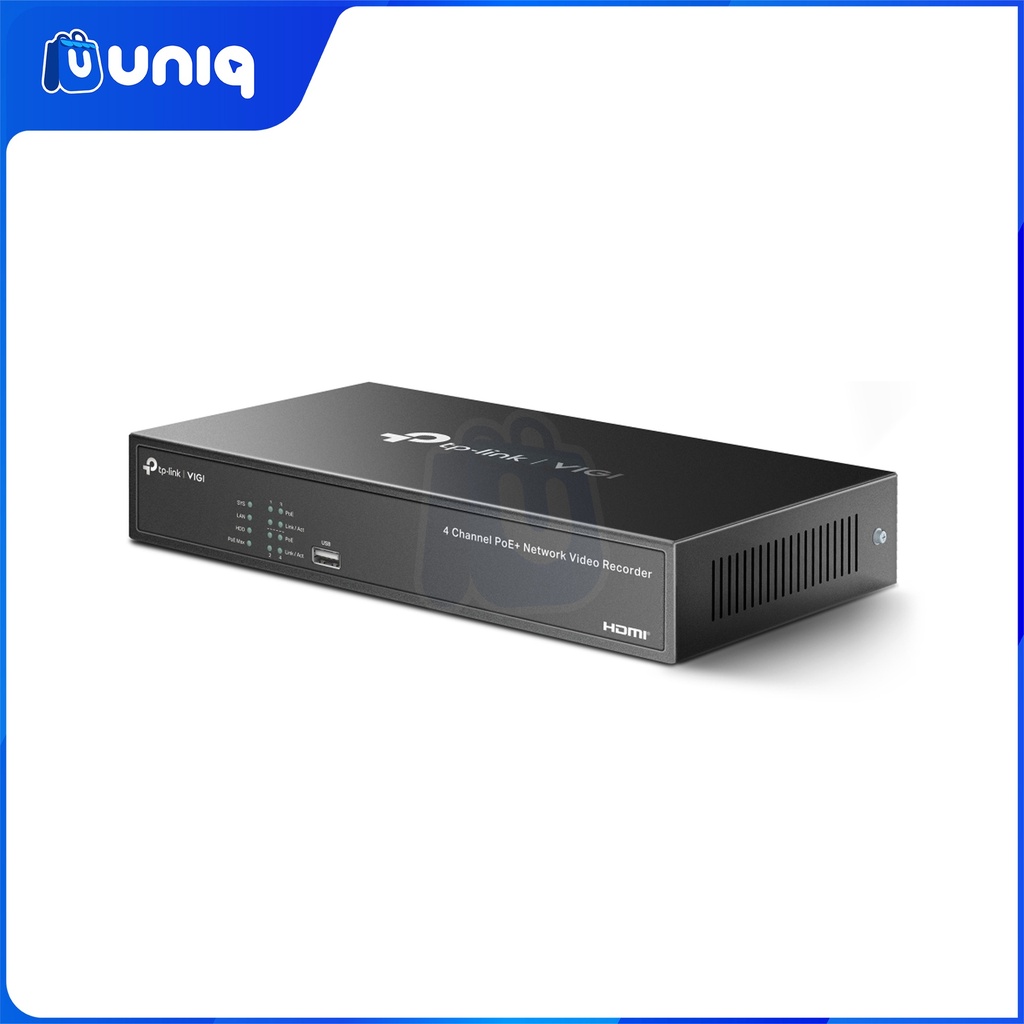 TP-Link VIGI NVR1004H-4P 4 Channel PoE+ Network Video Recorder