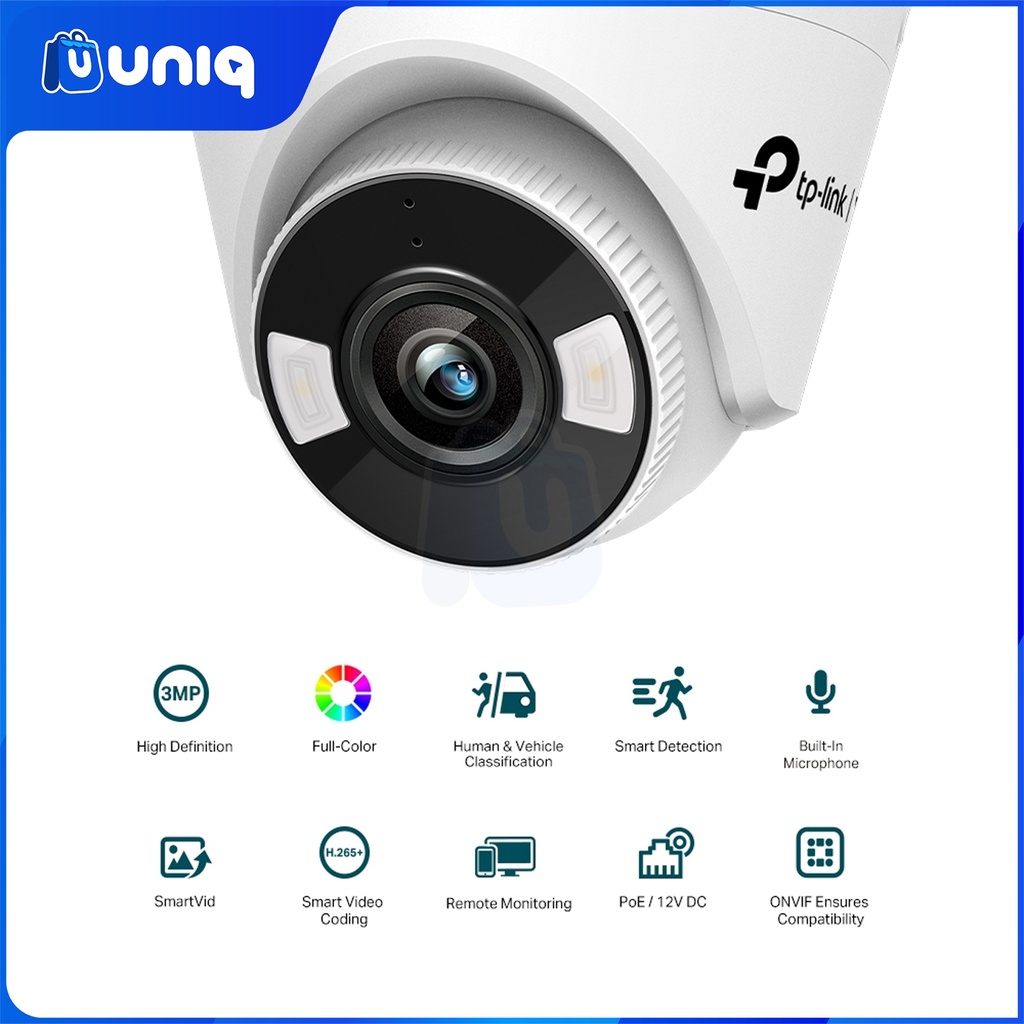 TP-Link VIGI C430 (2.8/4mm) 3MP Full-Color Turret Network Camera