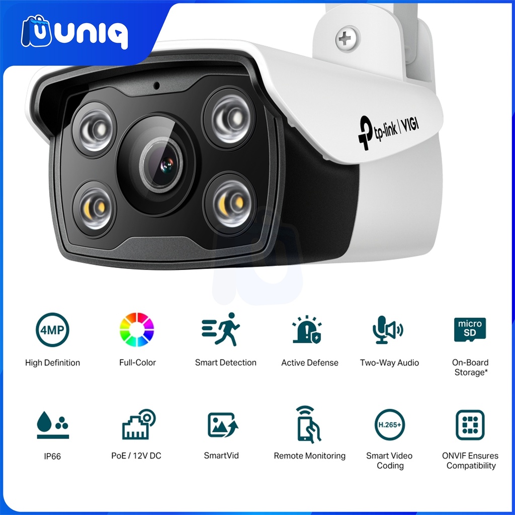 TP-Link VIGI C340 (2.8/4/6mm) 4MP Outdoor Full-Color Bullet Network Camera