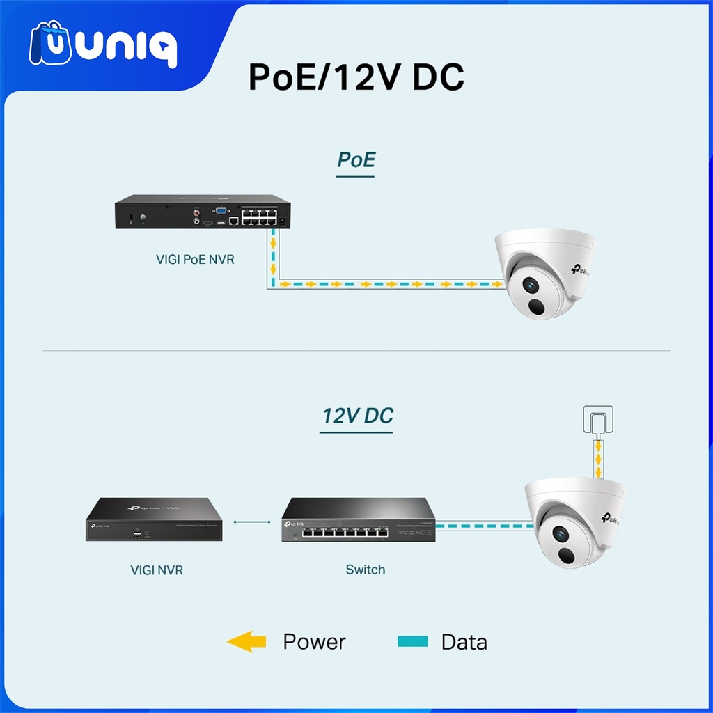 TP-Link VIGI C440I (2.8/4mm) 4MP IR Turret Network Camera