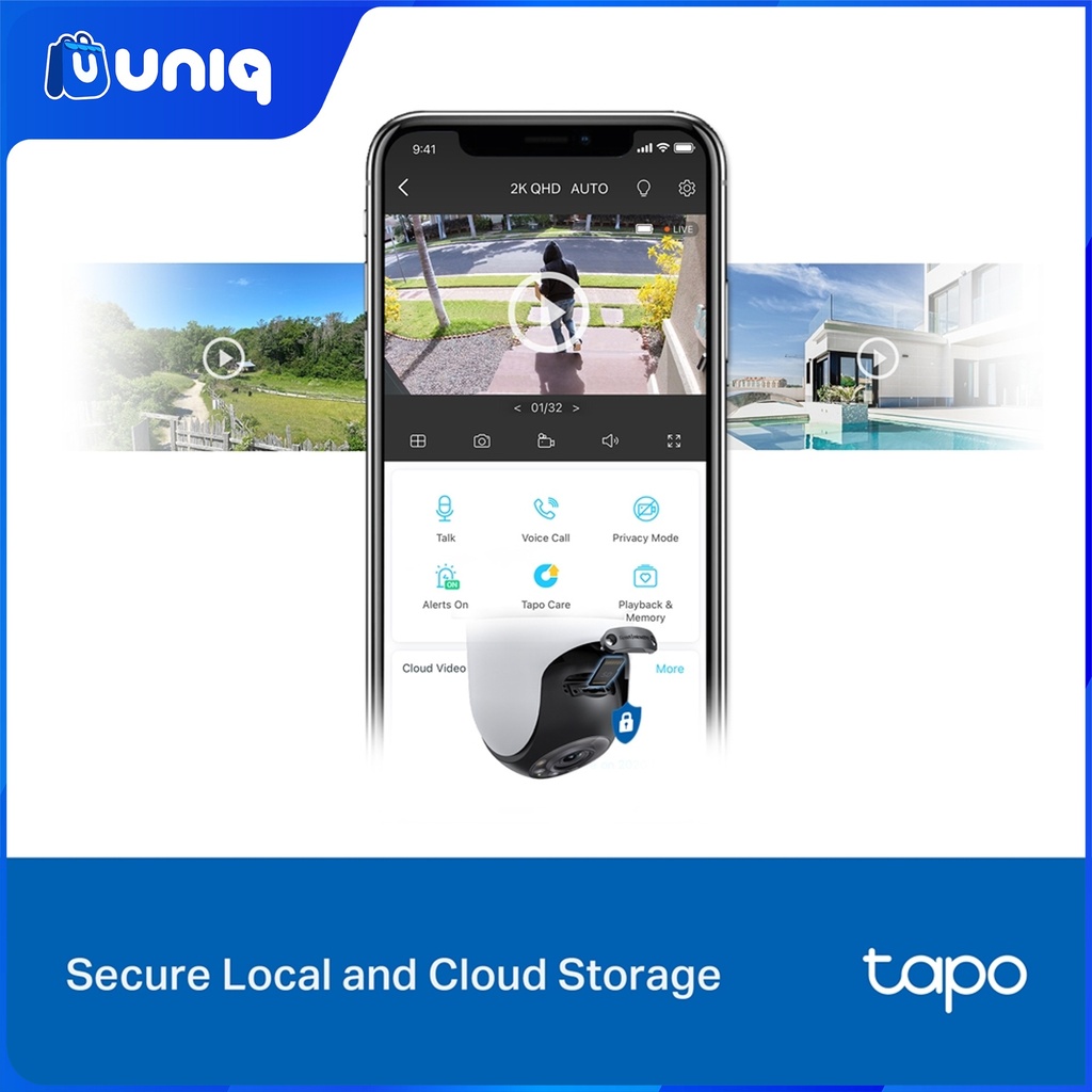 TP-Link Tapo C520WS Outdoor Pan/Tilt Security Wi-F- Camera