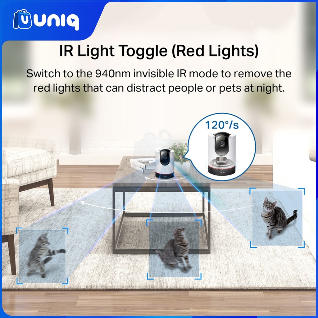 TP-Link Tapo C225 Pan/Tilt AI Home Security Wi-Fi Camera