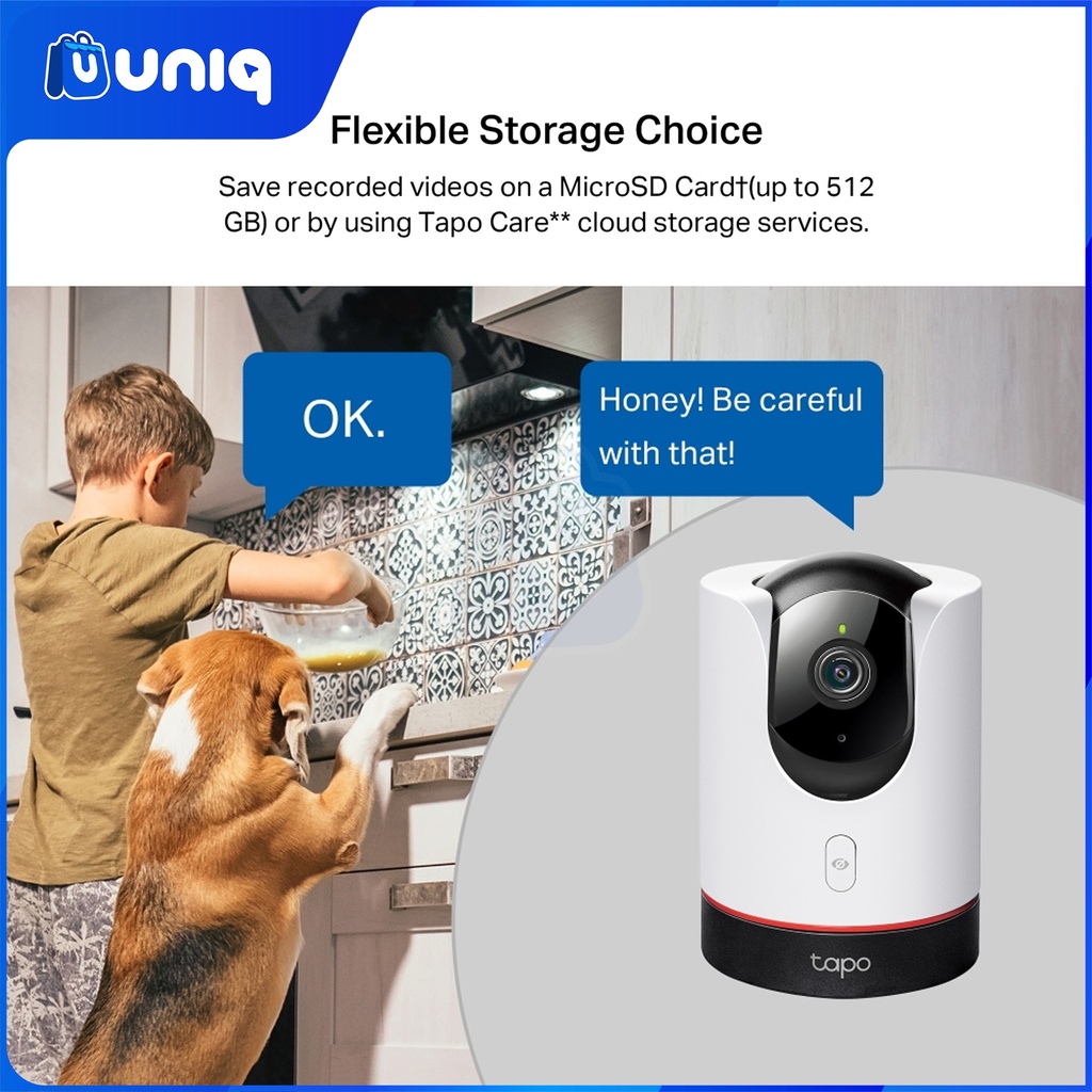 TP-Link Tapo C225 Pan/Tilt AI Home Security Wi-Fi Camera