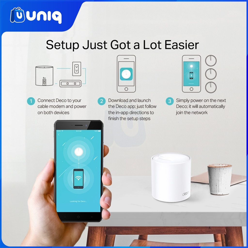 TP-Link Deco X20 (2-pack) AX1800 Whole Home Mesh Wi-Fi 6 System