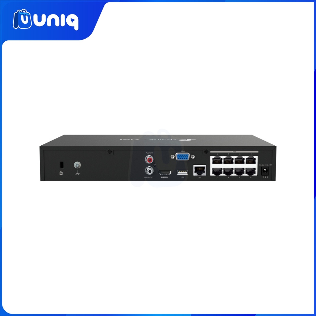 TP-Link VIGI NVR1008H-8MP 8 Channel PoE+ Network Video Recorder