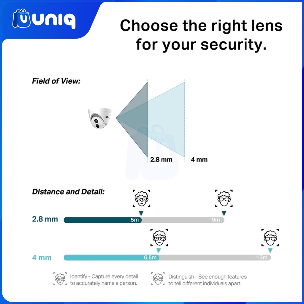 TP-Link VIGI C430I (2.8mm/4mm) 3MP IR Turret Network Camera