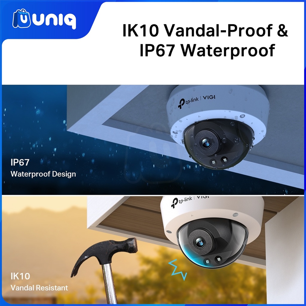 TP-Link VIGI C240I (2.8mm) 4MP IR Dome Network Camera