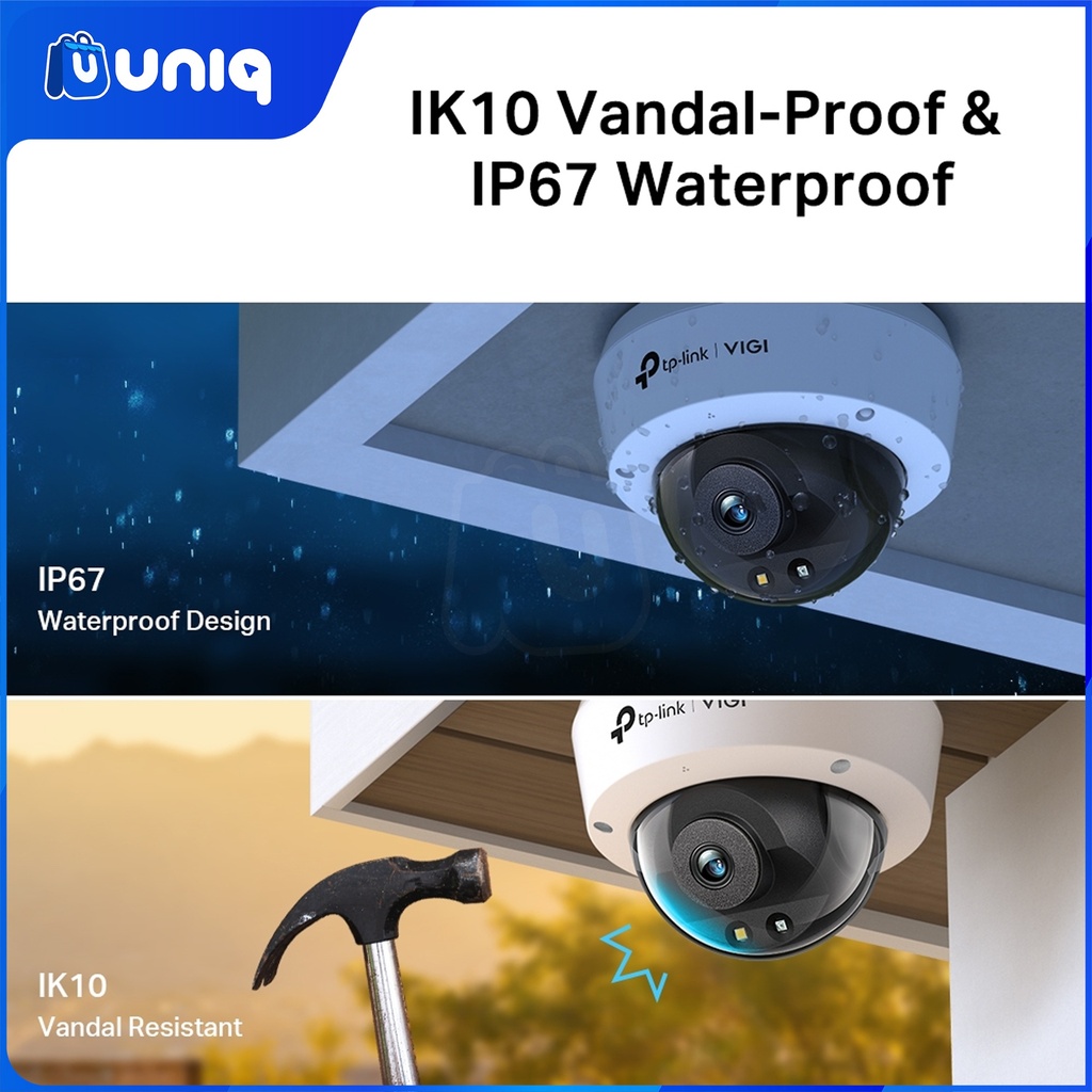 TP-Link VIGI C240 (2.8/4mm) 4MP Full-Color Dome Network Camera