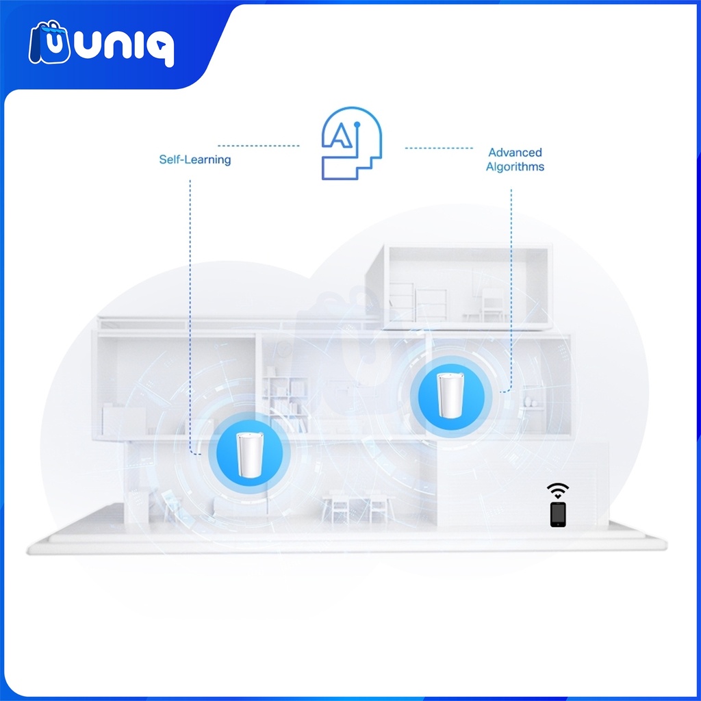 TP-Link Deco X95 (2-Pack) AX7800 Tri-Band Mesh WiFi 6 System