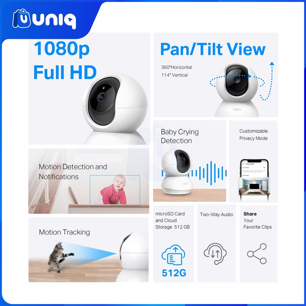 TP-Link Tapo C200C Pan/Tilt Home Security Wi-Fi Camera