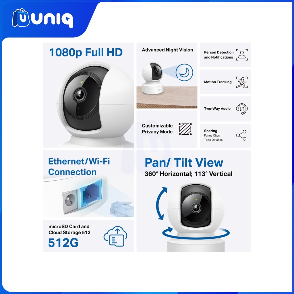 TP-Link Tapo C202 Pan/Tilt Home Security Camera