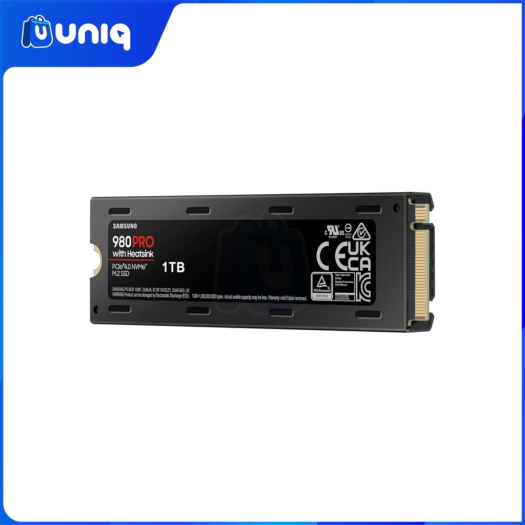 Samsung 980 PRO 1TB with Heatsink PCIe 4.0 NVMe Internal SSD (MZ-V8P1T0CW)