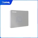 Toshiba Canvio Flex 1TB (Sleek Silver Finish) Portable Hard Drive (HDTX110ASCAA)