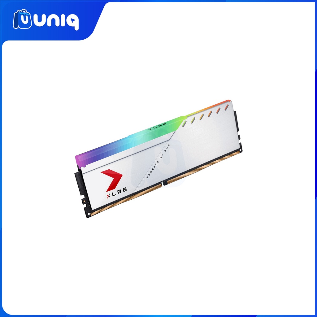 PNY XLR8 Gaming EPIC-X RGB 2X8GB (16GB) 3200MHZ (SILVER) Desktop Memory (MD16GK2D4320016XSRGB)