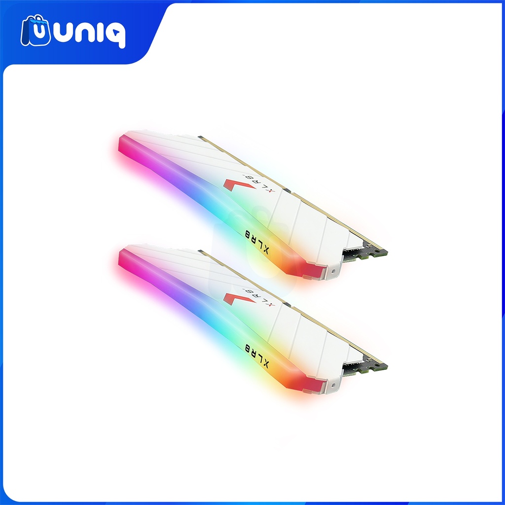 PNY XLR8 Gaming EPIC-X RGB 2X8GB (16GB) 3200MHZ (WHITE) Desktop Memory (MD16GK2D4320016XRGBW)