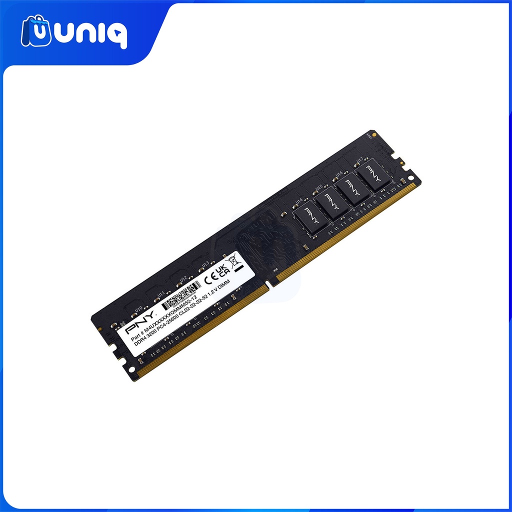 PNY Performance 16GB DDR4 3200MHz PC4-25600 Desktop Memory (MD16GSD43200-TB)