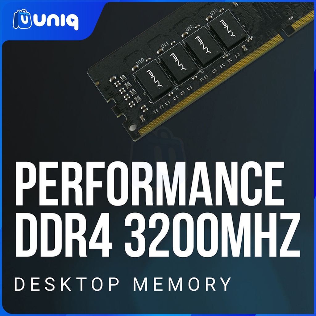 PNY Performance 16GB DDR4 3200MHz PC4-25600 Desktop Memory (MD16GSD43200-TB)
