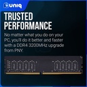 PNY Performance 16GB DDR4 3200MHz PC4-25600 Desktop Memory (MD16GSD43200-TB)