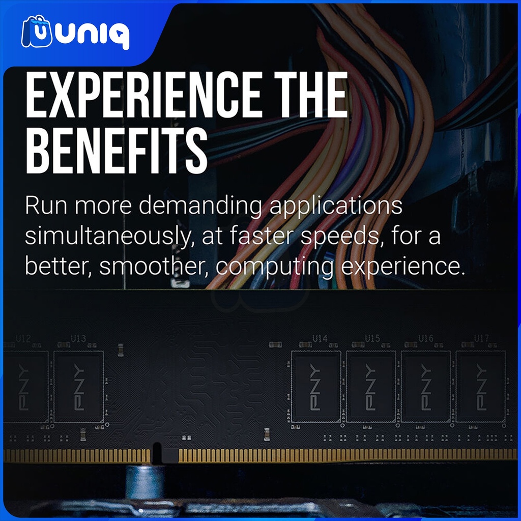 PNY Performance 16GB DDR4 3200MHz PC4-25600 Desktop Memory (MD16GSD43200-TB)