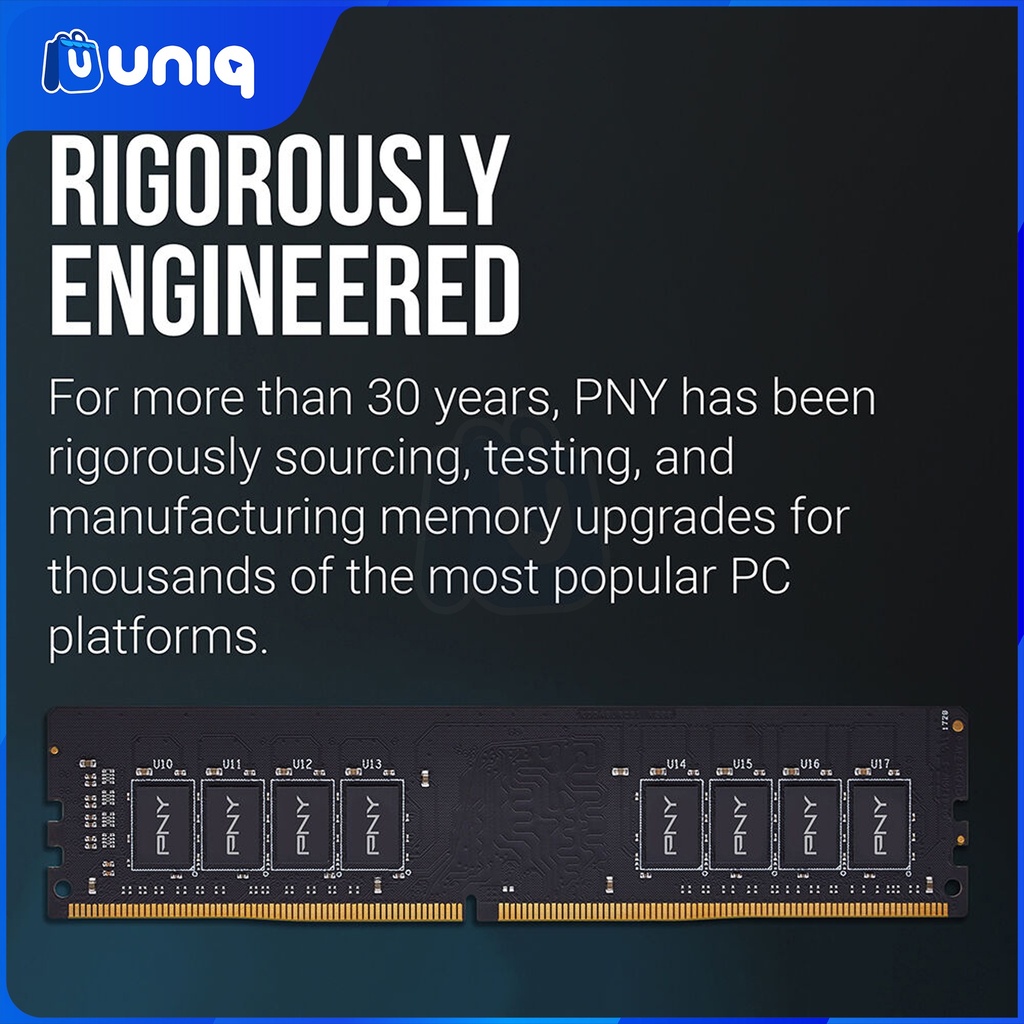 PNY Performance 16GB DDR4 3200MHz PC4-25600 Desktop Memory (MD16GSD43200-TB)