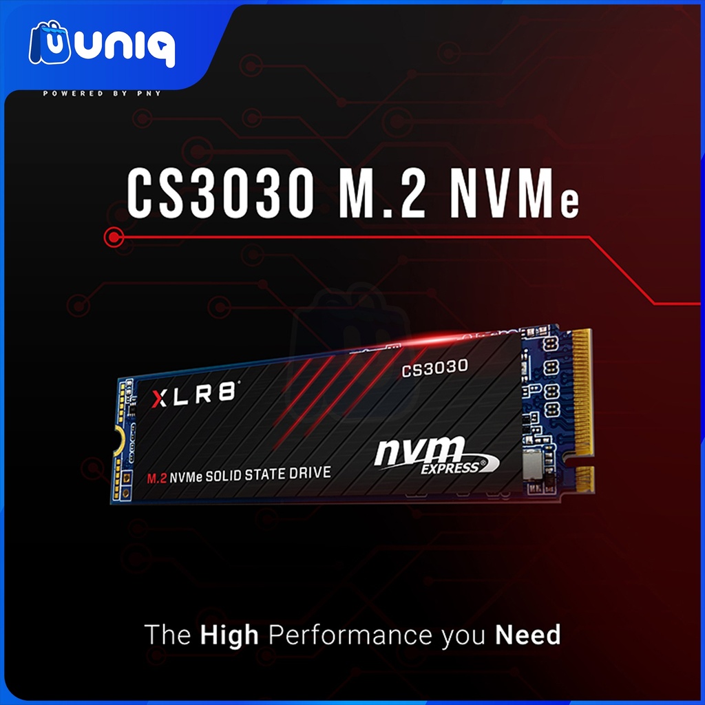 PNY XLR8 CS3030 1TB M.2 NVMe 3D SSD PCIe Internal Solid State Drive (M280CS3030-1TB-RB)