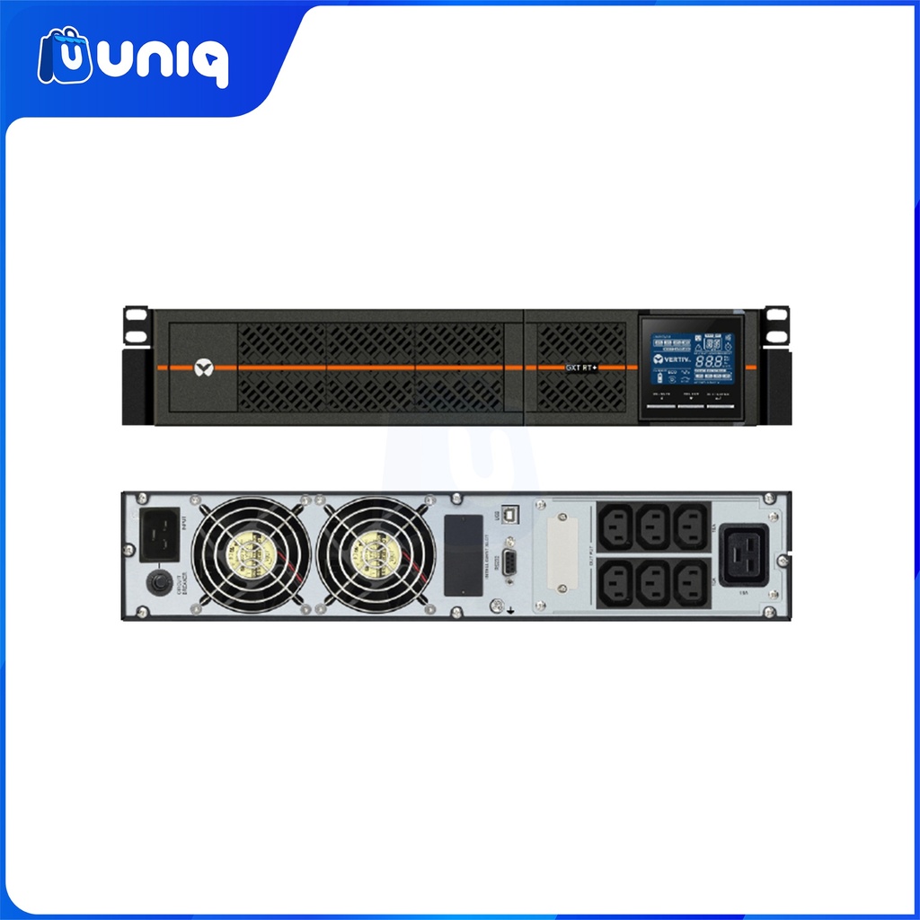 Vertiv™ Liebert® GXT RT PLUS 2000VA/1800W, 230VAC, 2U Rack/Tower Online UPS (GXTRT-2000IRT2UXL)