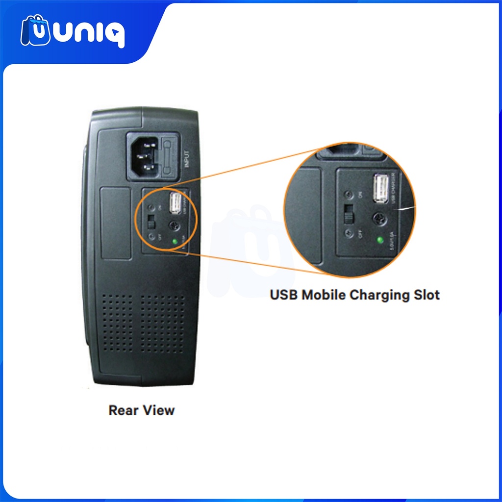 Vertiv™ Liebert® PSA itON SOHO 650VA / 390W AVR Line interactive UPS (PSA650-SOHO)