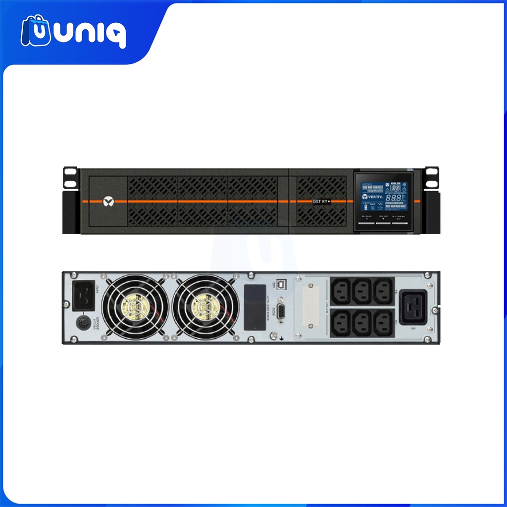 Vertiv™ Liebert® GXT RT PLUS 1,000VA / 900W 2U Rack/Tower On-line UPS (GXTRT-1000IRT2UXL)