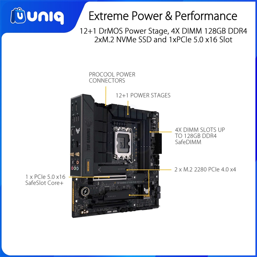 SALE!!! ASUS TUF Gaming B760M-PLUS WiFi D4 Micro-ATX Motherboard