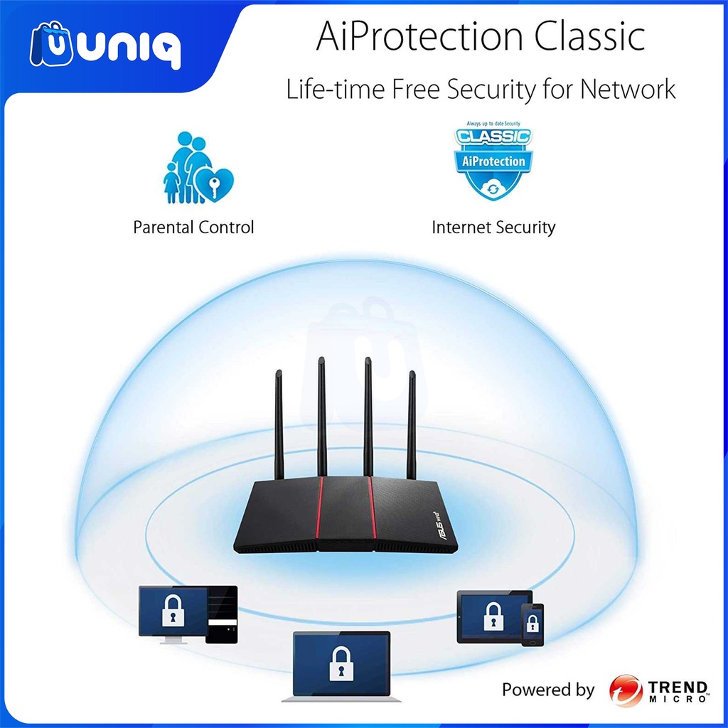 SALE!!! ASUS RT-AX1800HP AX1800 Dual Band WiFi 6 Router