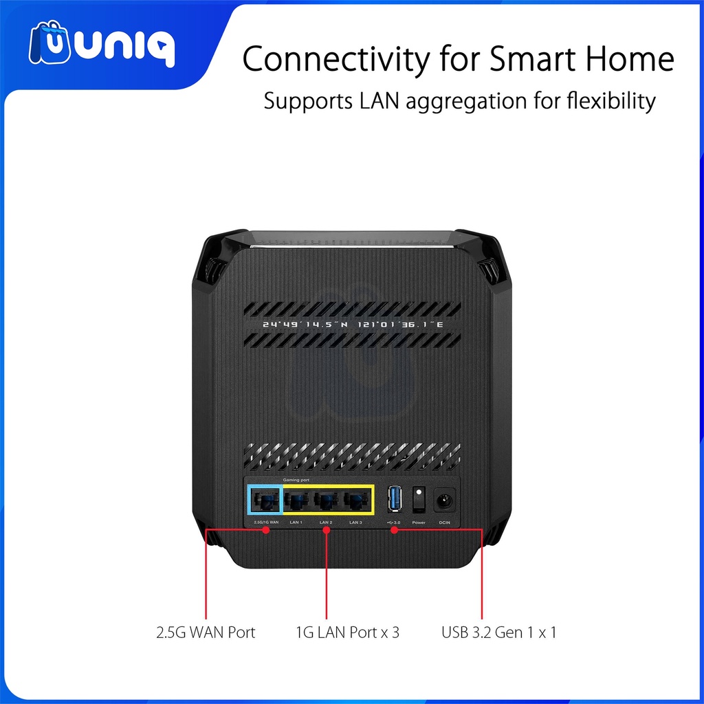 SALE!!! ASUS ROG Rapture GT6 AX10000 Wireless Tri-Band Gigabit Mesh Wi-Fi System (2-Pack, Black)