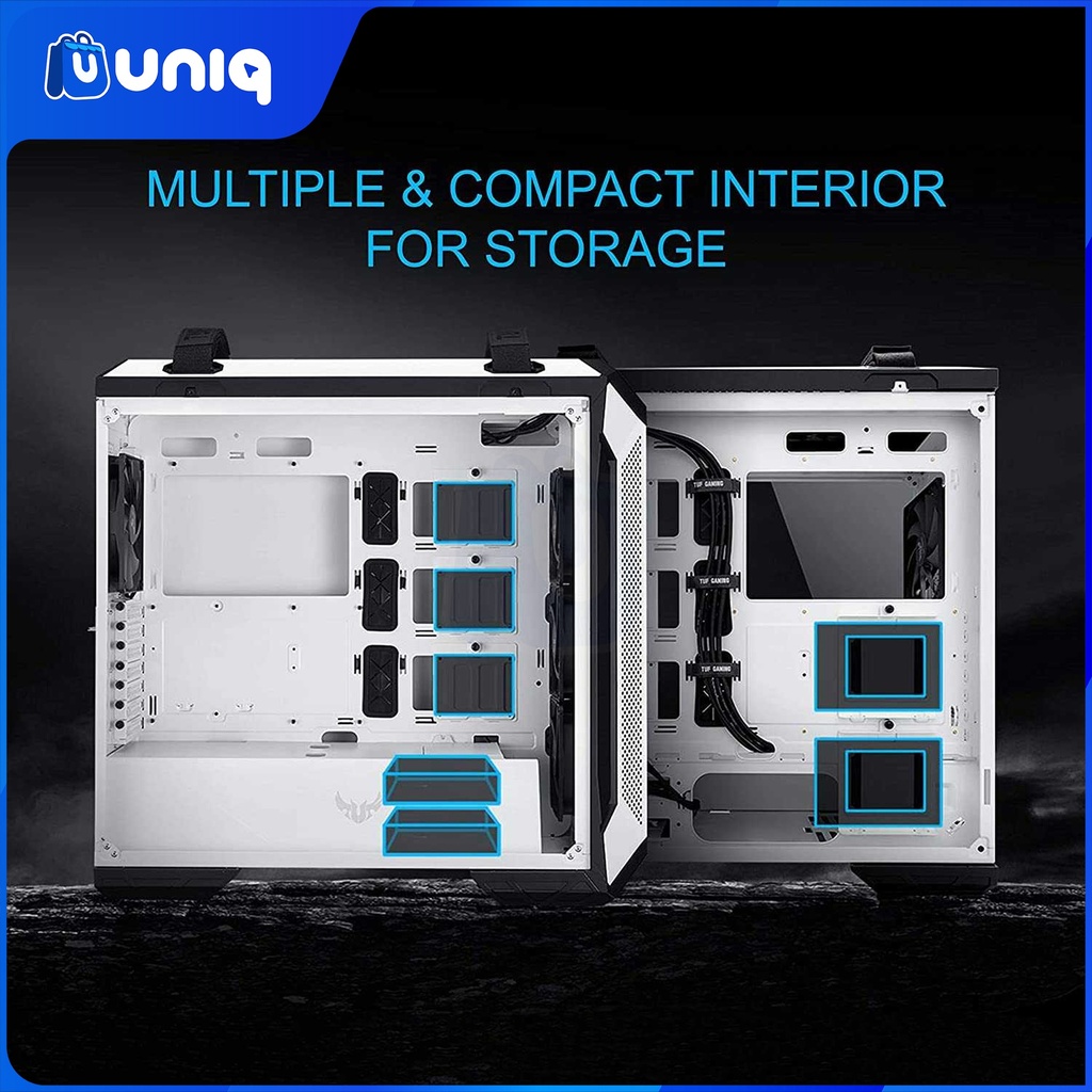 SALE!!! ASUS TUF Gaming GT501 Mid Tower Gaming Case (White)