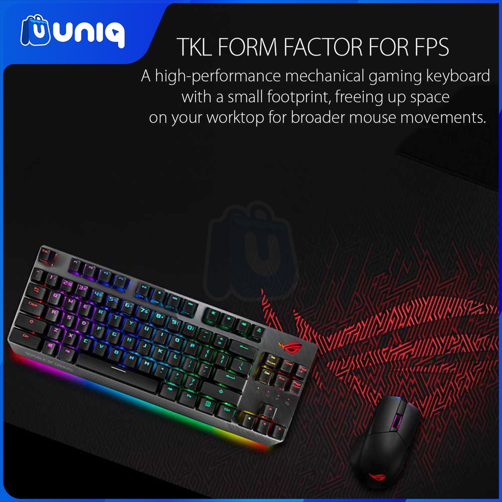SALE!!! ASUS ROG Strix Scope TKL Deluxe (Cherry MX Blue) Wired Mechanical RGB Gaming Keyboard