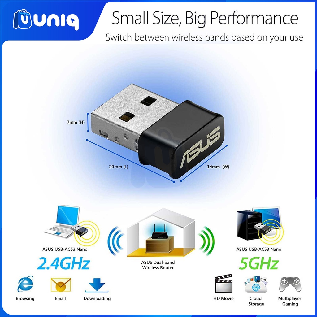 SALE!!! ASUS USB-AC53 Dual-band Wireless-AC1200 USB WiFi Adapter