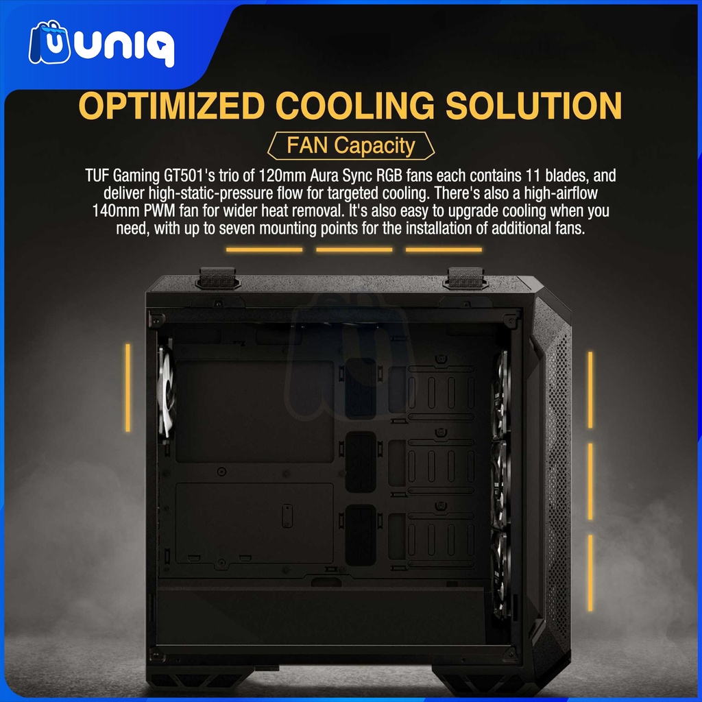 SALE!!! ASUS TUF Gaming GT501 Mid Tower Gaming Case (Black)