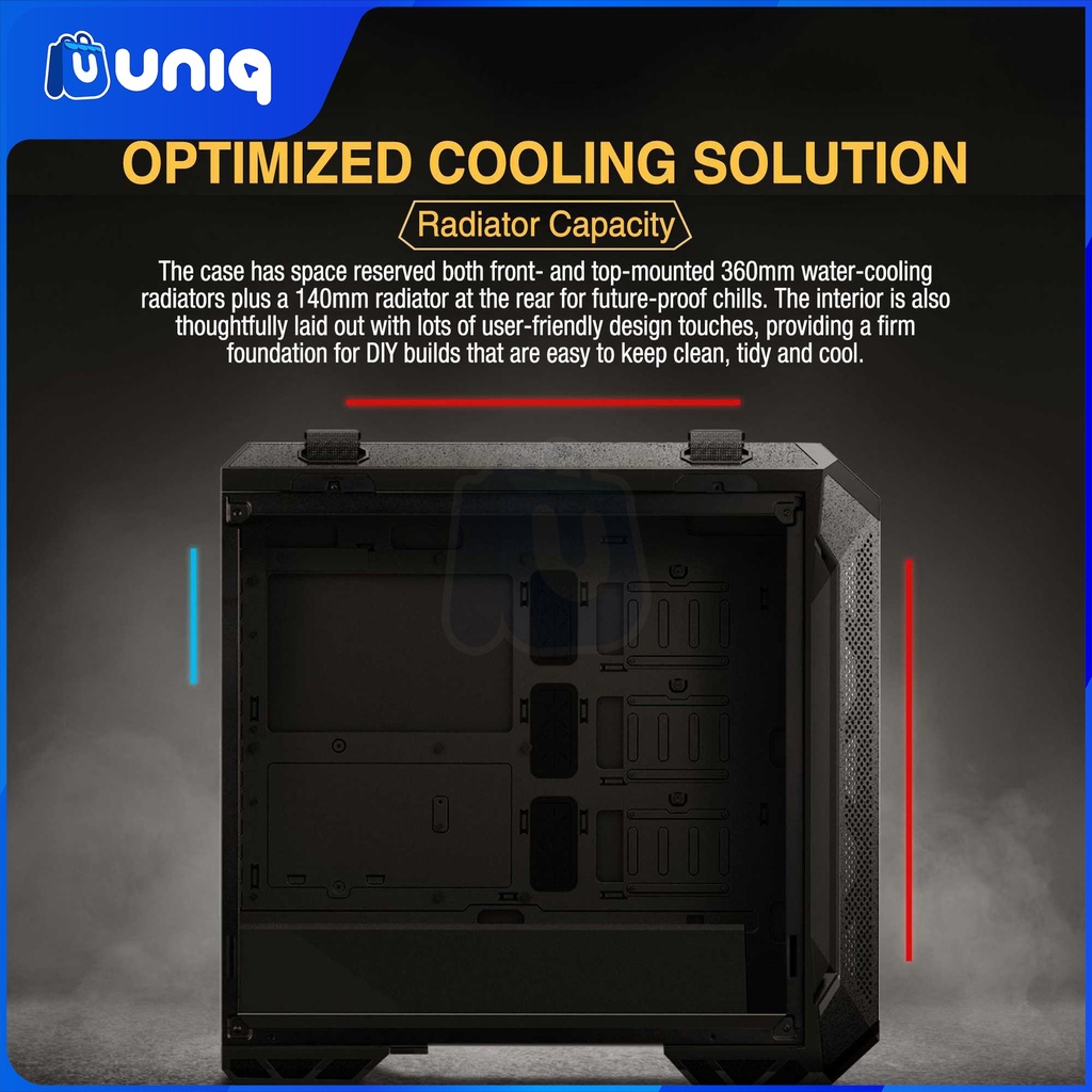 SALE!!! ASUS TUF Gaming GT501 Mid Tower Gaming Case (Black)