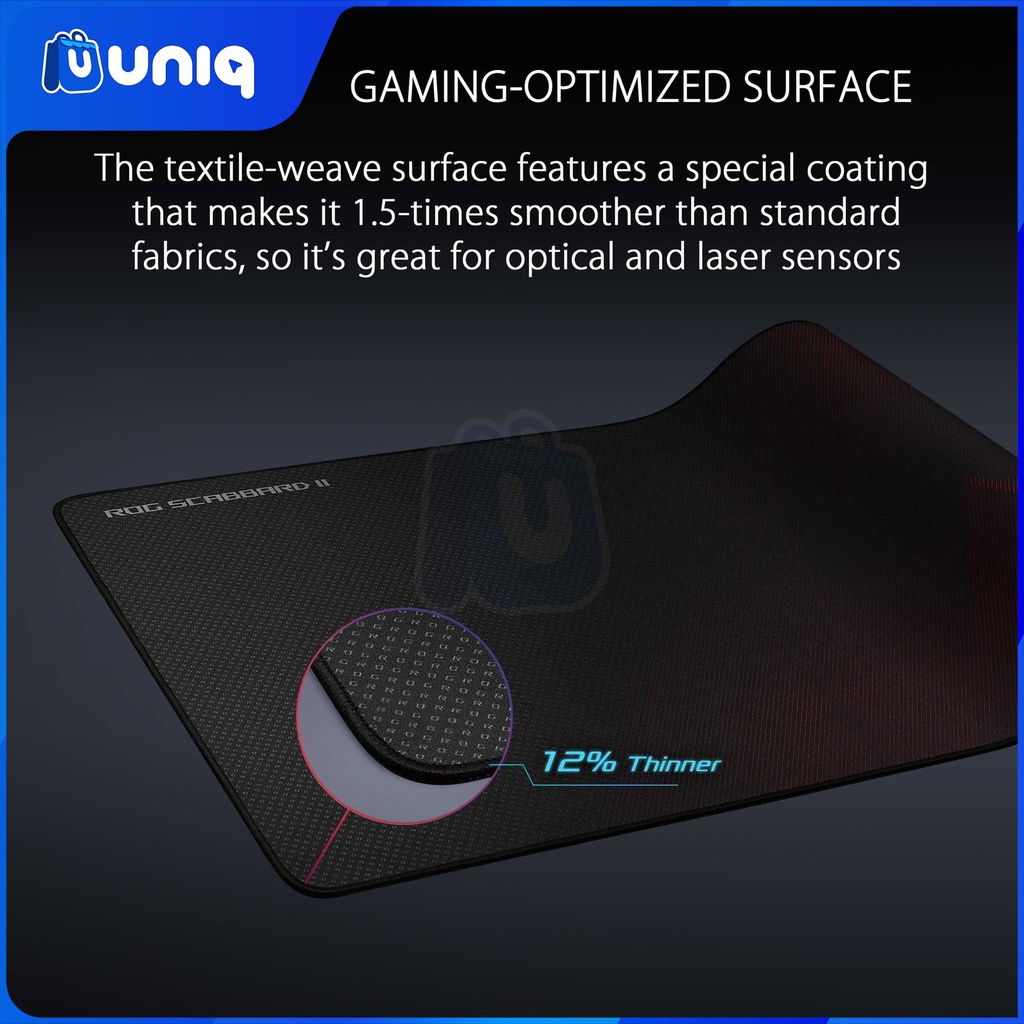 ASUS ROG Scabbard II Black XXL Extended Gaming Mouse Pad