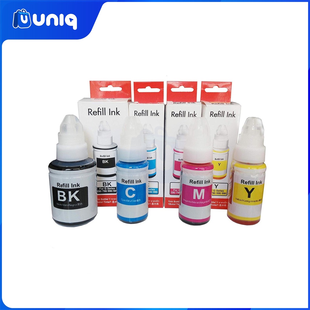 Canon GI-790 Set of Refill Inks For Pixma (Set of 4 colors) (135ml Black / 70ml CMY)