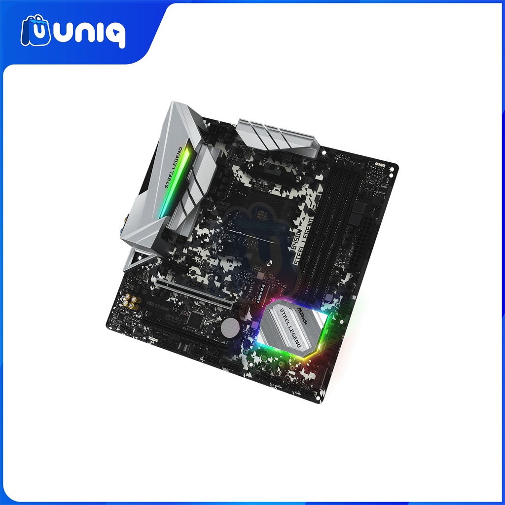 ASRock B450M Steel Legend Micro-ATX Gaming Motherboard