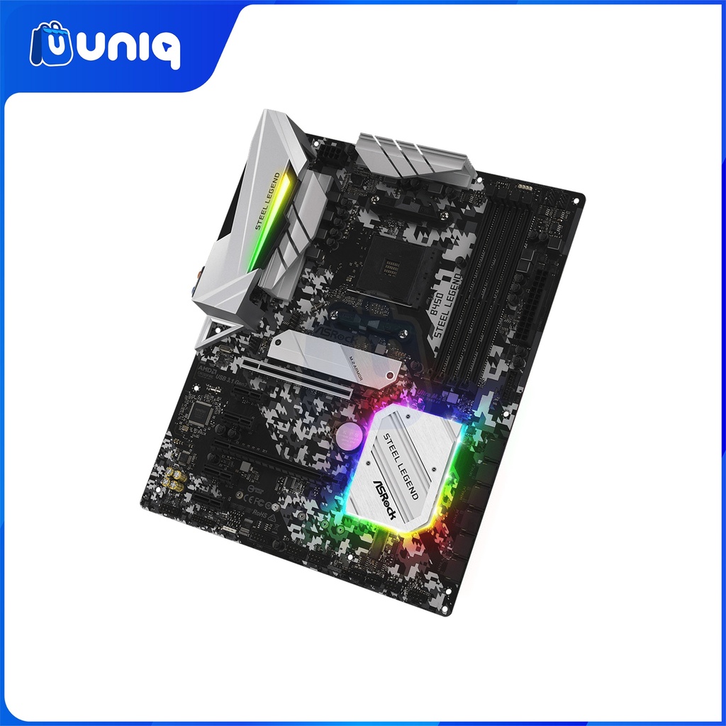 ASRock B450 Steel Legend ATX Gaming Motherboard