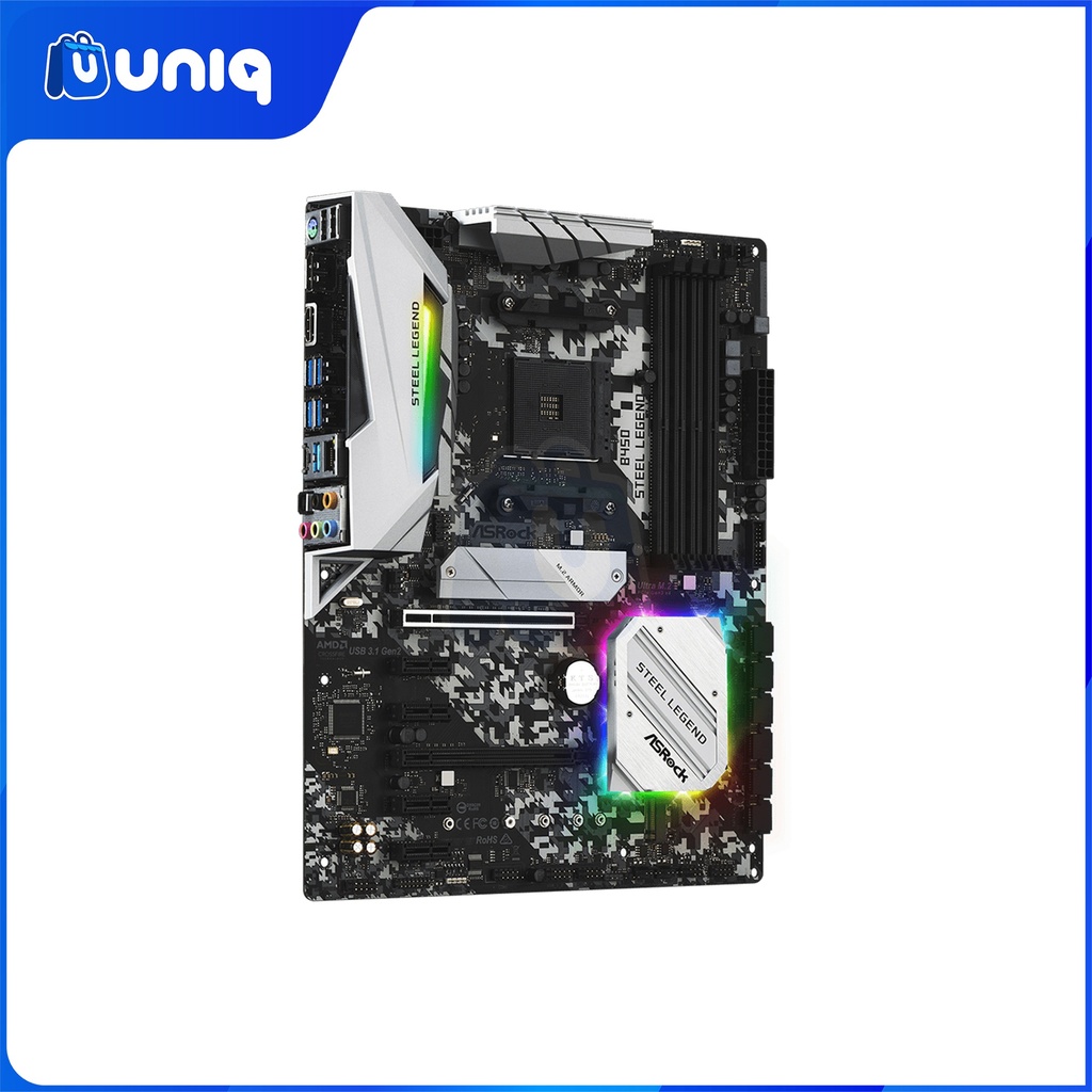 ASRock B450 Steel Legend ATX Gaming Motherboard